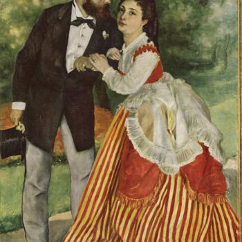 Peinture intitulée "Les Fiancés - Le Mé…" par Pierre Auguste Renoir, Œuvre d'art originale, Huile