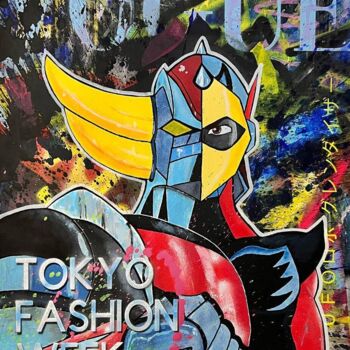 Peinture intitulée "Tokyo Fashion Week" par Pierre Colmain, Œuvre d'art originale, Acrylique