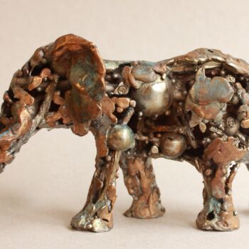雕塑 标题为“Elephant vital ener…” 由Pierre Duc, 原创艺术品, 青铜