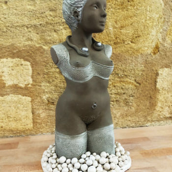 Sculpture titled "Punky" by Pierre Florence, Original Artwork, Terra cotta
