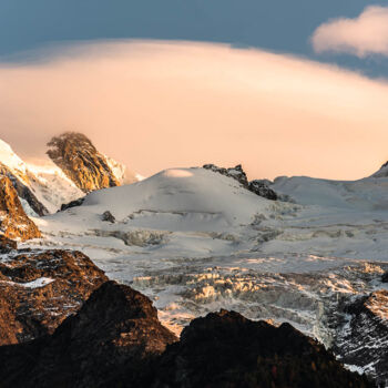 "La glacier du Tour…" başlıklı Fotoğraf Pierre Nadler tarafından, Orijinal sanat, Dijital Fotoğrafçılık Diğer sert panel üze…