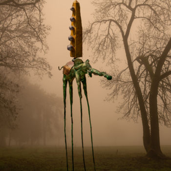 Photography titled "In the mist" by Pierre Wurtz, Original Artwork, Digital Photography Mounted on Aluminium