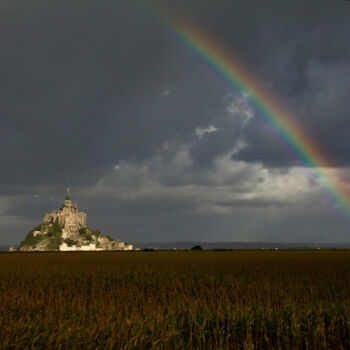摄影 标题为“Mont Saint-Michel s…” 由Pierre-Yves Rospabé, 原创艺术品, 数码摄影