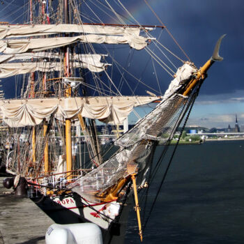 Fotografía titulada "Voiles de L'Europa,…" por Pierre-Yves Rospabé, Obra de arte original, Fotografía digital