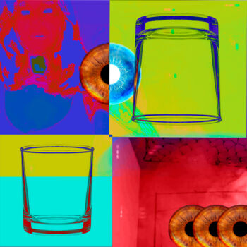 Arte digitale intitolato "Glass" da Piggly Giggly, Opera d'arte originale, Pittura digitale