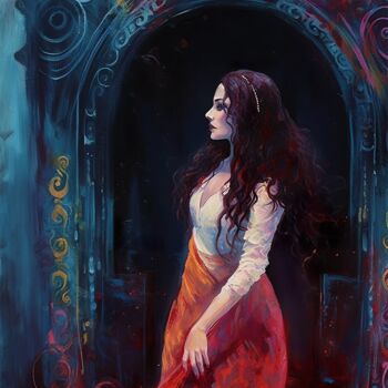 Digital Arts titled "Persephone #3" by Piotr Alaborski, Original Artwork, Digital Painting