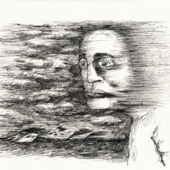 Disegno intitolato "Coup de vent" da Patrick Jannin, Opera d'arte originale, Altro