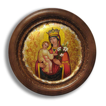 Рисунок под названием "Икона Богородица Не…" - Helen Arts, Подлинное произведение искусства, Другой