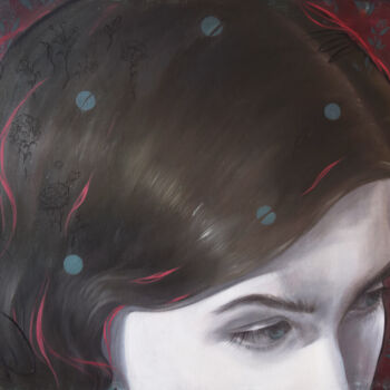 Malerei mit dem Titel "Blurred consciousne…" von Polina Kharlamova, Original-Kunstwerk, Öl
