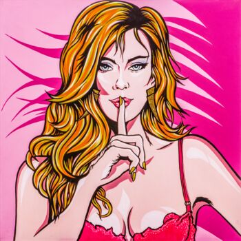 Pintura titulada "Shhhhh..." por Pop Art World, Obra de arte original, Acrílico