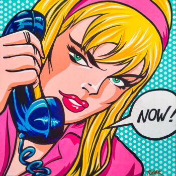 Painting titled "NOW!" by Pop Art World, Original Artwork, Acrylic