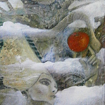 Peinture intitulée "cueilleuse de pomme" par Pierre Paul Parmentier, Œuvre d'art originale, Huile