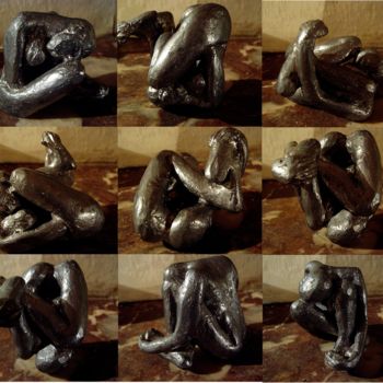 Rzeźba zatytułowany „détails de femme-en…” autorstwa Pierre Paul Parmentier, Oryginalna praca, Metale