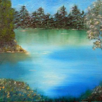 Malerei mit dem Titel "Still ruht der See" von Barbaram, Original-Kunstwerk