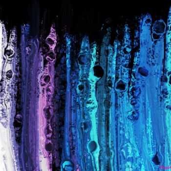 Digital Arts titled "Acrylic Pour Cool R…" by Purplemindstudios, Original Artwork, Digital Painting