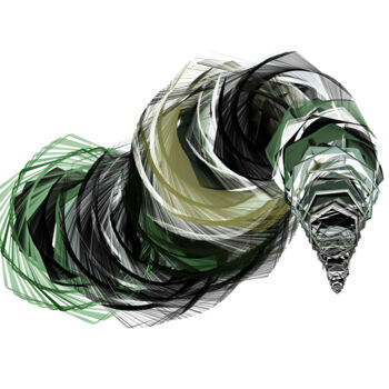 Digitale Kunst getiteld "Abstract Spiral" door Pwa Studio, Origineel Kunstwerk, Digitaal Schilderwerk