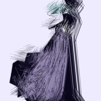 「Fashion Dress」というタイトルのデジタルアーツ Pwa Studioによって, オリジナルのアートワーク, デジタル絵画