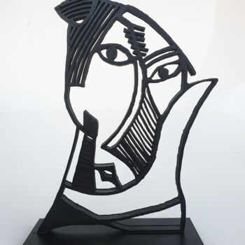 Sculpture intitulée "PYB Avignon Picasso…" par Pyb, Œuvre d'art originale, Résine