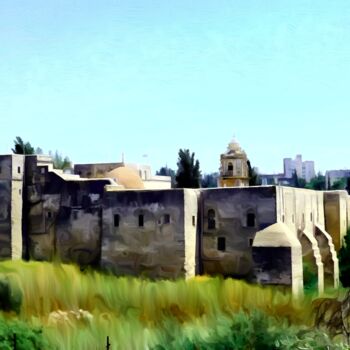 Arte digital titulada "Monastery Fort Pain…" por J.A. Quattro (Qu4ttroStudio), Obra de arte original, Fotografía no manipula…