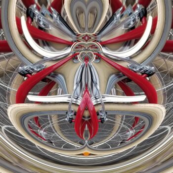 Фотография под названием "Red bicycles" - Fabrice Quignette, Подлинное произведение искусства, Цифровая фотография