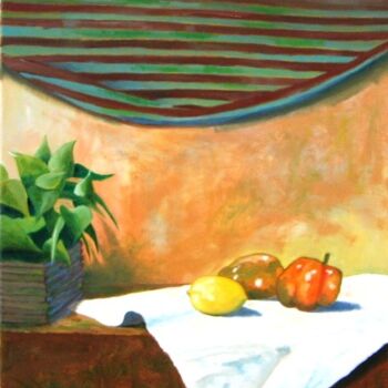 Painting titled "Still life" by Qusay Alawami, Original Artwork, Oil