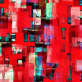 Photography titled "RED - Westend - abs…" by R.W.Born, Original Artwork, Digital Photography