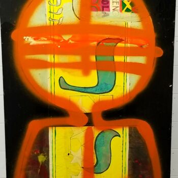 Peinture intitulée "#231" par Raca, Œuvre d'art originale, Acrylique