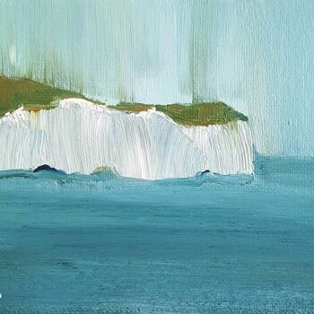 Pittura intitolato "White Cliffs" da Anna Radis (Anna Radis Art), Opera d'arte originale, Acrilico