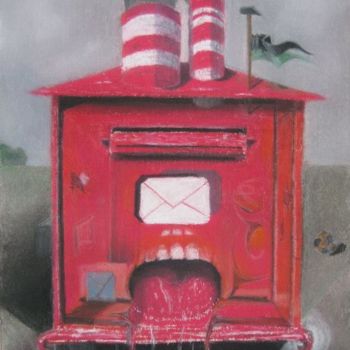 "Mailbox" başlıklı Resim Predrag Radovanovic tarafından, Orijinal sanat, Pastel