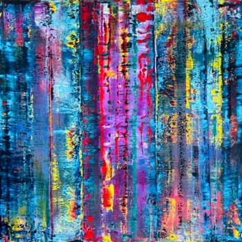 Pintura intitulada "Abstract N 19722" por Rafal Dobosz, Obras de arte originais, Óleo