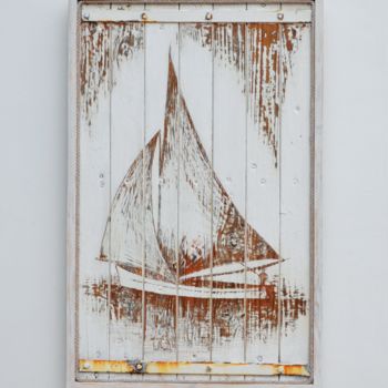 Obrazy i ryciny zatytułowany „Sailing Boat” autorstwa Raffray Hugo, Oryginalna praca, Rytownictwo