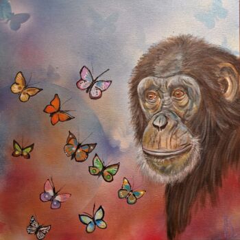Pintura titulada "L'effet papillon (3)" por Ralph Spegelaere, Obra de arte original, Acrílico