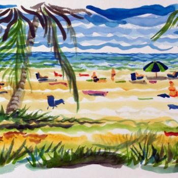 Painting titled "Deerfield Beach" by Ralph Papa, Original Artwork