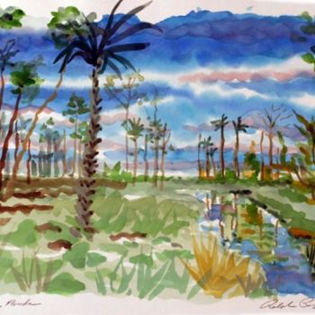 Painting titled "Palm Coast Wetlands" by Ralph Papa, Original Artwork