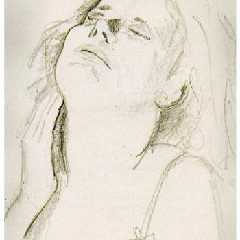 Drawing titled "Woman in the Mood" by Ralph Papa, Original Artwork, Other