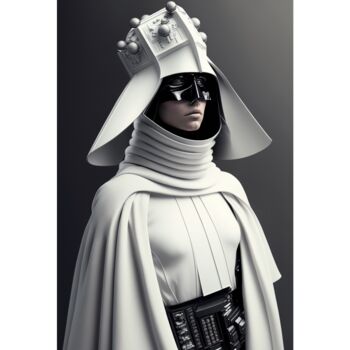 「Nun Vader 2」というタイトルのデジタルアーツ Ramona Gligaによって, オリジナルのアートワーク, AI生成画像