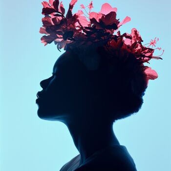 Arte digitale intitolato "My thoughts create…" da Ramona Gliga, Opera d'arte originale, Collage digitale