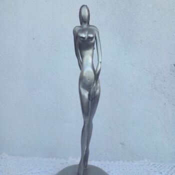 Sculpture titled "Steel Beauty" by Ranil Sugathapala, Original Artwork, Stainless Steel