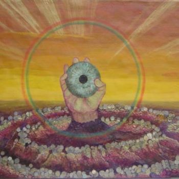 Schilderij getiteld "Midas Dream" door Raymundo Garza, Origineel Kunstwerk, Olie