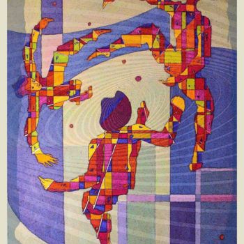 Incisioni, stampe intitolato "Jugler Ballfoot" da Raynald Marcoux, Opera d'arte originale, incisione
