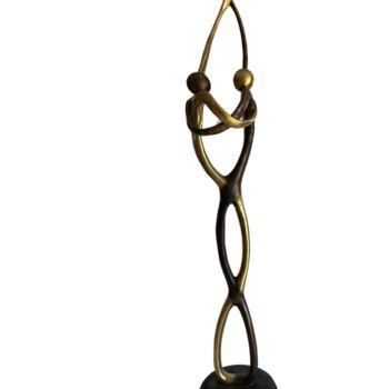 Scultura intitolato "Bronze Entrelac bou…" da Recyclage Design - Réanimateur D'Objets , Opera d'arte originale, Bronzo