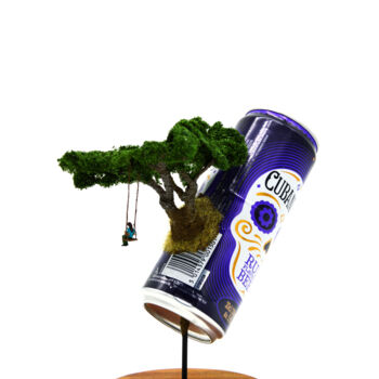 Sculpture intitulée "Lost tree" par Régis Gomez., Œuvre d'art originale, Fil de fer