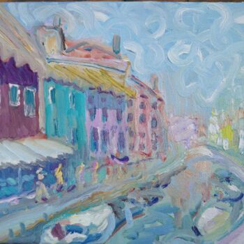 Painting titled "Chanel in Murano" by Reiner Poser, Original Artwork, Oil