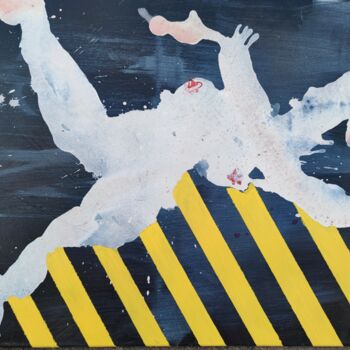 Ζωγραφική με τίτλο "Dangerous Woman" από Reiner Poser, Αυθεντικά έργα τέχνης, Χρωστικές ουσίες