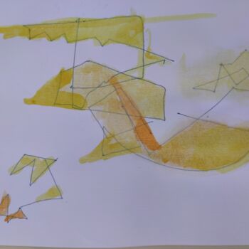 绘画 标题为“Fly with me” 由Reiner Poser, 原创艺术品, 水彩