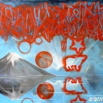 Painting titled "spacetrip 05" by Remy Rault, Original Artwork