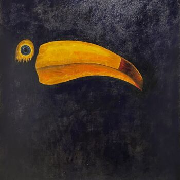 Malarstwo zatytułowany „Toucan” autorstwa Rena Abramoff, Oryginalna praca, Akryl