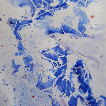 Malerei mit dem Titel "Noite acolhida" von Renato Cardoso, Original-Kunstwerk, Aquarell