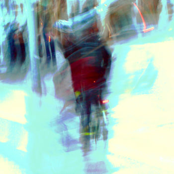 Fotografia intitolato "Cycliste 6" da Renaud Klumpp, Opera d'arte originale, Fotografia digitale