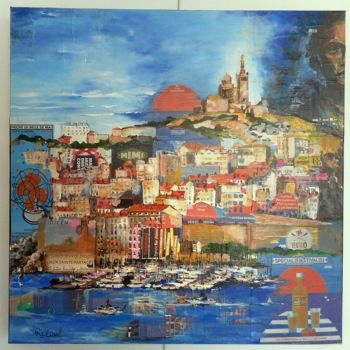 Pintura titulada "Marseille France" por Renée Oconel, Obra de arte original, Acrílico